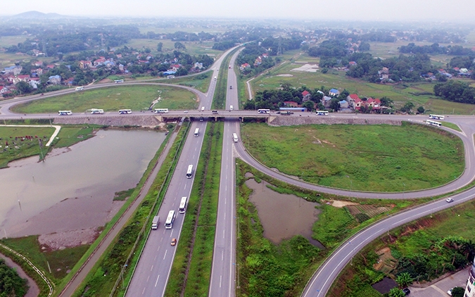 Một đoạn cao tốc Hà Nội - Thái Nguyên