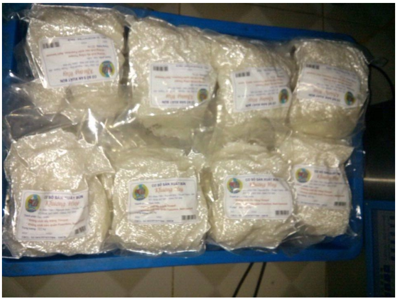 Sản phẩm bún sạch Khương Huy 