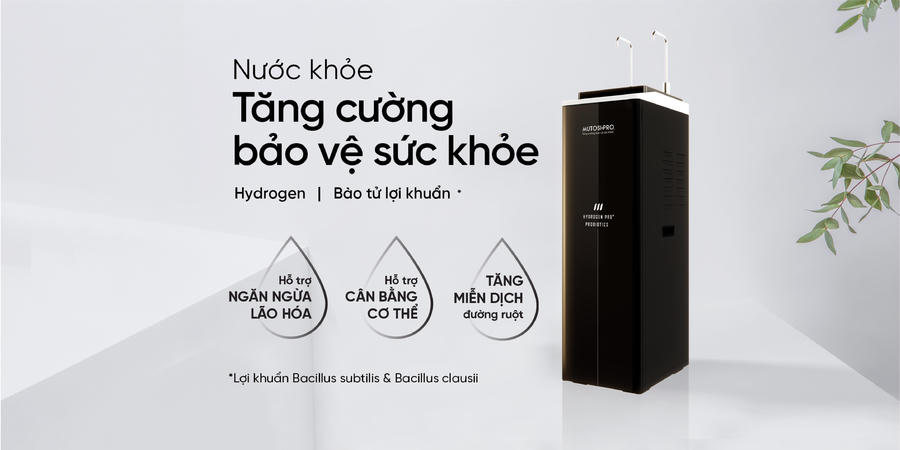 Máy lọc nước Mutosi với nhiều công nghệ vượt trội giúp nâng cao sức đề kháng