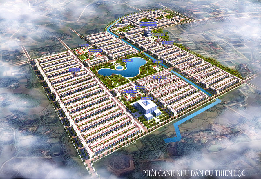 Phối cảnh Khu dân cư Thiên Lộc - Thành phố Sông Công