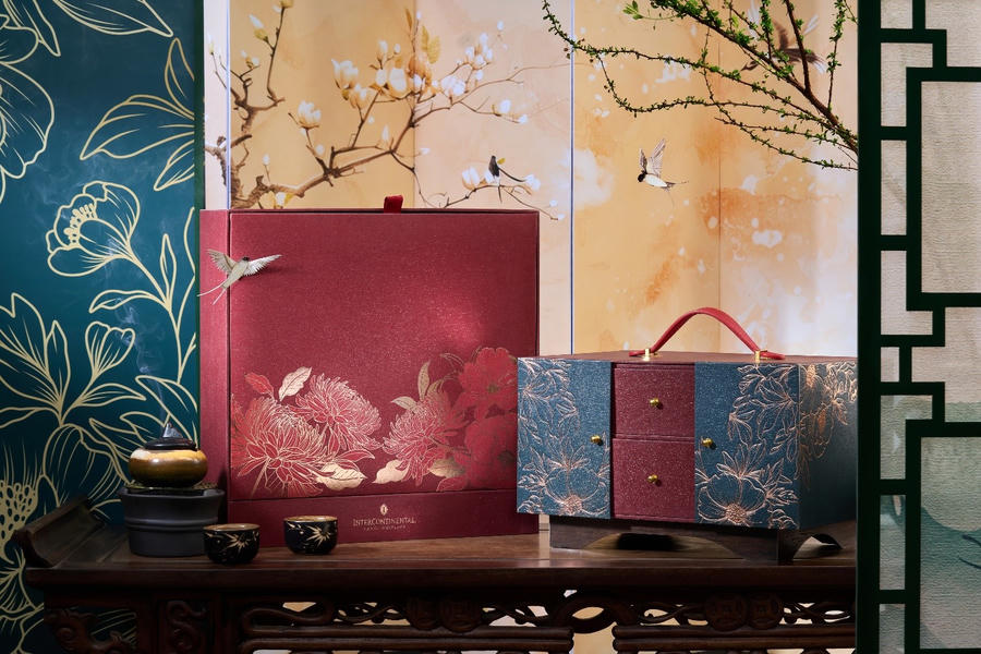 Bộ sưu tập Hộp quà Tết 2026 “An Phúc Khởi Niên” gồm Hộp Tường Hoa và Hộp Kim Cát