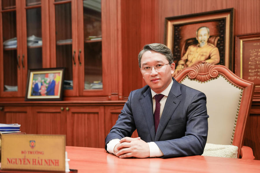 Bộ trưởng Bộ Tư pháp Nguyễn Hải Ninh. (Ảnh: Phương Mai)
Bộ trưởng Bộ Tư pháp Nguyễn Hải Ninh. (Ảnh: Phương Mai)
