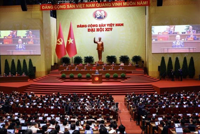 Toàn cảnh phiên khai mạc Đại hội XIV của Đảng. Ảnh: TTXVN