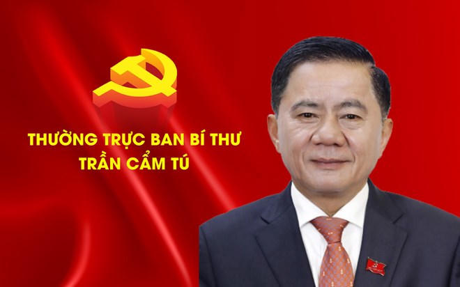 Đồng chí Trần Cẩm Tú tái giữ chức Thường trực Ban Bí thư khóa XIV