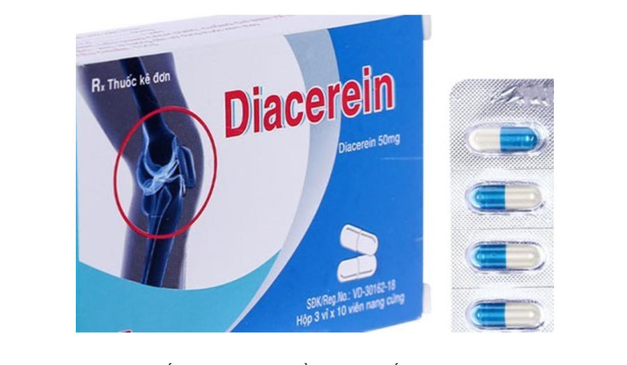Thuốc Diacerin 50 điều trị một số bệnh xương khớp.