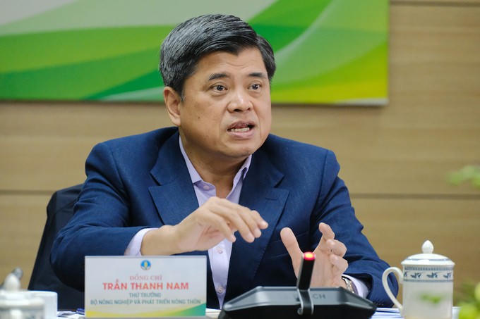 Thứ trưởng Bộ Nông nghiệp và Môi trường Trần Thanh Nam chia sẻ. (Ảnh: PV) Thứ trưởng Bộ Nông nghiệp và Môi trường Trần Thanh Nam chia sẻ. (Ảnh: PV)
