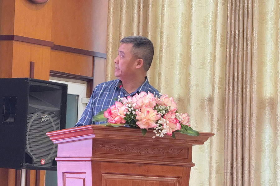 TS.BS Nguyễn Trung Nguyên – Giám đốc Trung tâm chống độc, Bệnh viện Bạch mai phát biểu tại Hội nghị. (Ảnh: Thanh Hà)