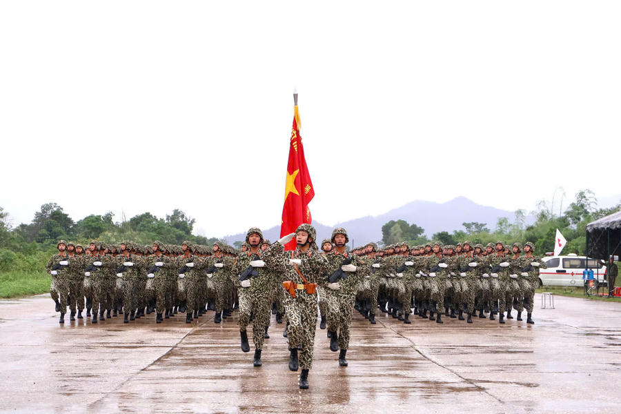 Các chiến sĩ đặc công trong những ngày huấn luyện cuối cùng trước lễ kỷ niệm 80 năm Cách mạng Tháng Tám thành công và Quốc khánh 2/9. Ảnh PLVN
