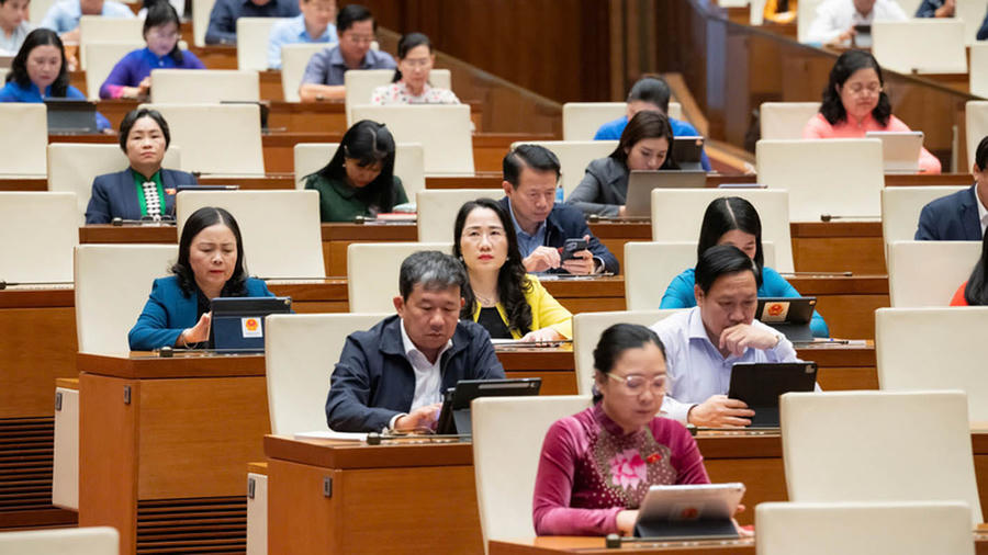 Kỳ họp thứ 10 Quốc hội khóa XV. (Nguồn: Quochoi.vn)
