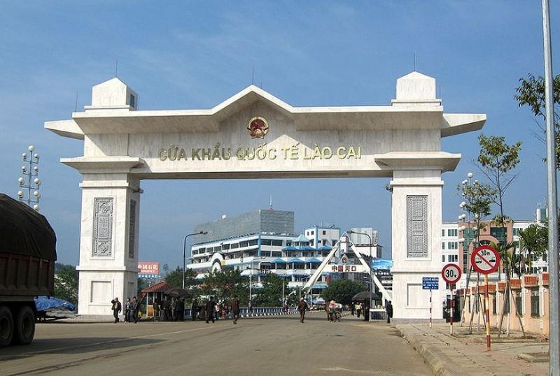 Cửa khẩu quốc tế Lào Cai.