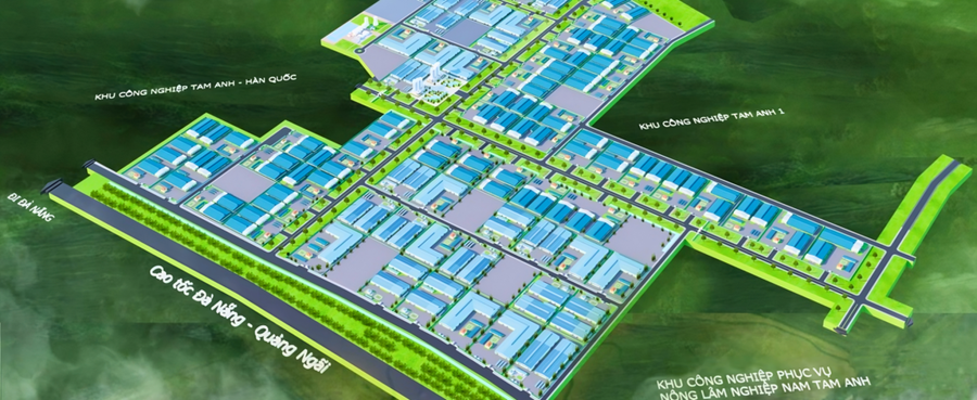 Phối cảnh Khu công nghiệp Tam Anh - An An Hòa. Phối cảnh Khu công nghiệp Tam Anh - An An Hòa.