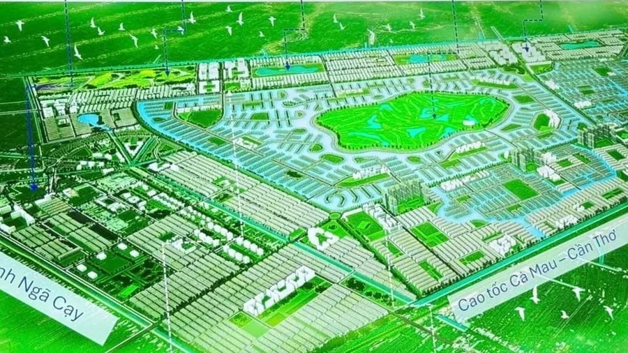 Phối cảnh khu đô thị du lịch nghỉ dưỡng Mekong.