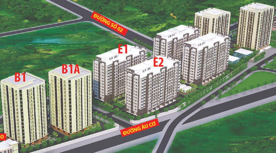 Phối cảnh dự án.