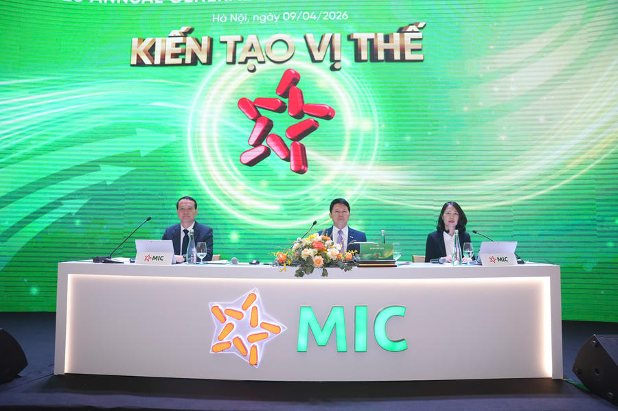 Tổng Công ty Cổ phần Bảo hiểm Quân đội (MIC - Mã: MIG) tổ chức đại hội đồng cổ đông thường niên tại Hà Nội với nhiều nội dung quan trọng được đề cập như kế hoạch kinh doanh năm 2026, chia cổ tức, miễn nhiệm thành viên Hội đồng Quản trị, tìm cổ đông chiến lược, sửa đổi điều lệ,...