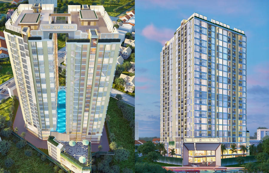 Phối cảnh Dự án tổ hợp Trung tâm Thương mại - Căn hộ chung cư cao cấp Thiên Quân Center. (Ảnh: TP)