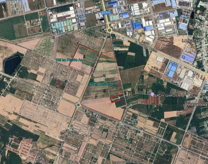 Vị trí dự án. (Ảnh: TT phát triển quỹ đất Đồng Nai)
