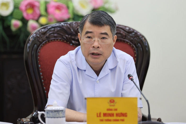 Thủ tướng Lê Minh Hưng chủ trì cuộc họp kiểm điểm tình hình, tháo gỡ các khó khăn, vướng mắc, thúc đẩy triển khai dự án đầu tư xây dựng Cảng hàng không quốc tế Long Thành giai đoạn 1. Ảnh: VGP
