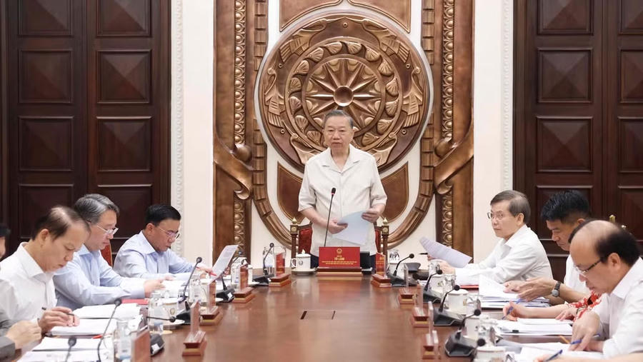 Tổng Bí thư, Chủ tịch nước Tô Lâm phát biểu chỉ đạo. (Ảnh: TTXVN)