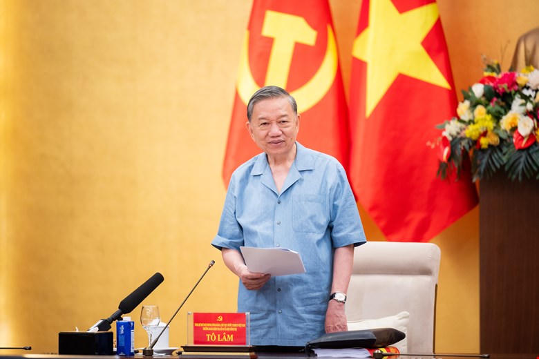 Tổng Bí thư, Chủ tịch nước Tô Lâm phát biểu chỉ đạo tại Hội nghị. (Ảnh: quochoi.vn)