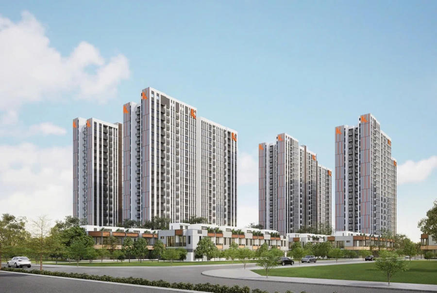 Phối cảnh một dự án nhà ở xã hội tại TP HCM. (Ảnh: Bùi Yên)