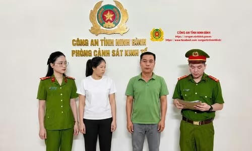 Nguyễn Văn Viện và Ngô Thị Hà. (Ảnh Công an tỉnh Ninh Bình) Nguyễn Văn Viện và Ngô Thị Hà. (Ảnh Công an tỉnh Ninh Bình)
