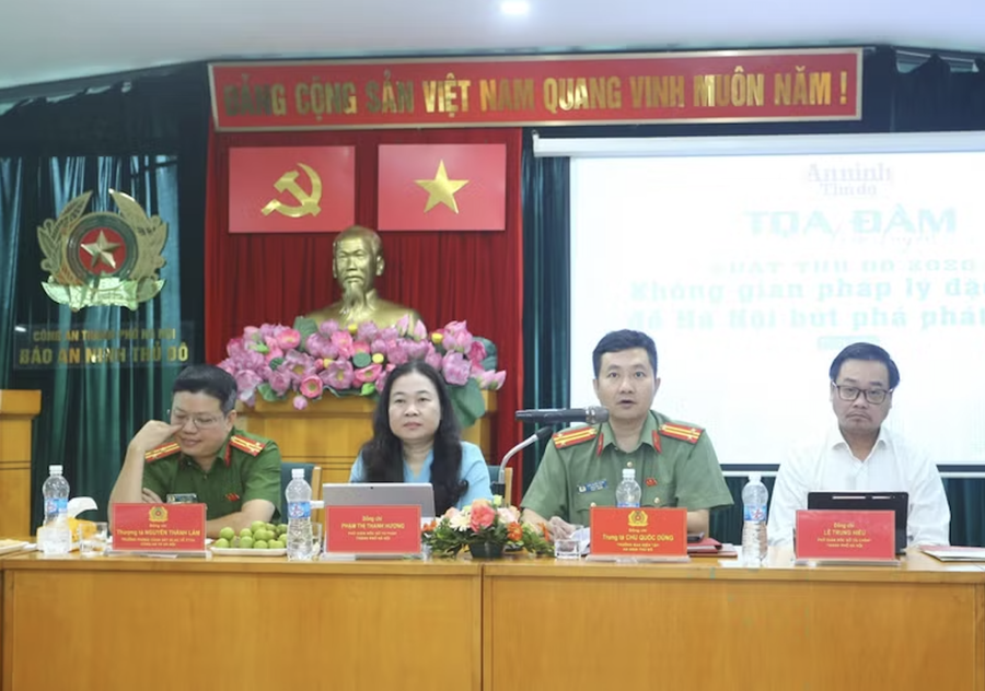 Các đại biểu tại Toạ đàm. Ảnh: Báo Anh ninh Thủ đô