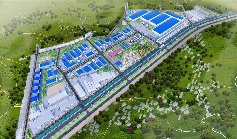 Phối cảnh Cum công nghiệp Đông Phú Yên, Hà Nội.