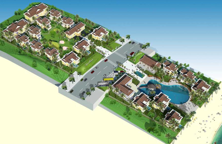 Phối cảnh dự án Khu du lịch The Pavillons.