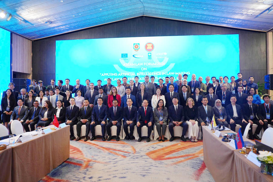 Diễn đàn Pháp luật ASEAN năm 2026 diễn ra tại Hà Nội đã thành công tốt đẹp, thu hút hàng trăm đại biểu tham dự. (Ảnh trong bài: PV)
