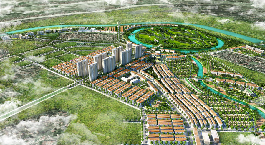 Ảnh phối cảnh Dự án Đầu tư xây dựng Khu đô thị mới phía Tây Bắc thành phố Bắc Ninh - Khu 1.