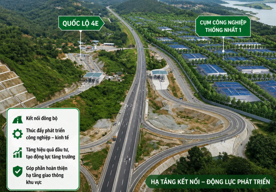Tuyến đường được đầu tư nhằm tăng cường kết nối giao thông khu vực. (Nguồn: laocai.gov.vn)