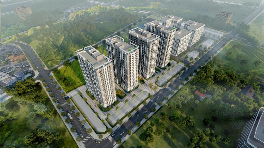 Dự án Nhà ở xã hội Long Vân, phường Quy Nhơn Bắc, tỉnh Gia Lai. (Nguồn: ieccorp.com.vn)
